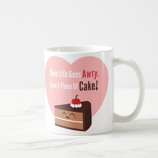 Taza De Café Cita divertida para pastel de chocolate (Derecha)