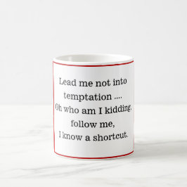 Taza De Café Cita divertida Red Gingham Modern