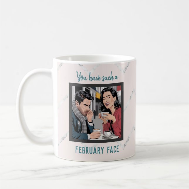 Taza De Café Cita divertida Sarcástica elegante moderno (Izquierda)