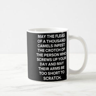 Taza De Café Cita divertida sarcástica Que las pulgas de mil