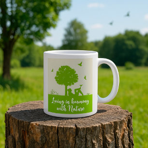 Taza De Café Cita ecológica en armonía con la naturaleza