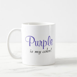 Taza De Café Cita El Púrpura Es Mi Color