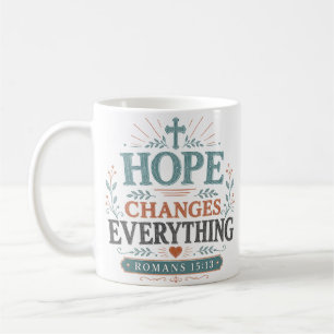 Taza De Café Cita Espiritual Cristiana La Esperanza Lo Cambia T