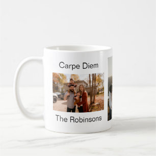 Taza De Café Cita familiar Inspiradora de Carpe Diem