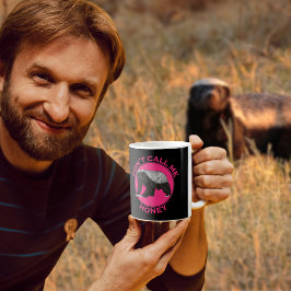 Taza De Café Cita feminista de Honey Badger