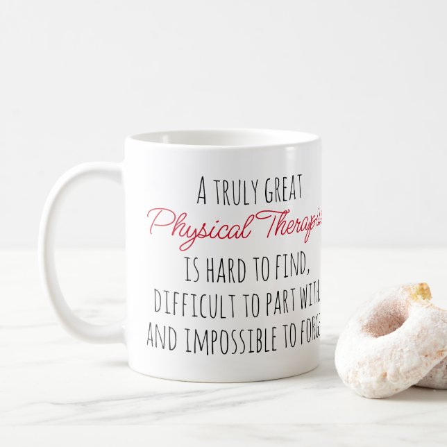 Taza De Café Cita fisioterapeuta verdaderamente grande (Con donut)