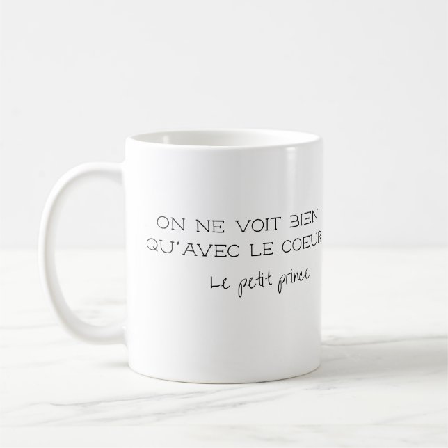 Taza De Café Cita francesa personalizada (Izquierda)