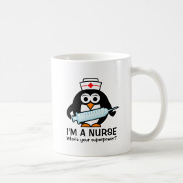 Taza De Café Cita graciosa de enfermería con una linda enfermer