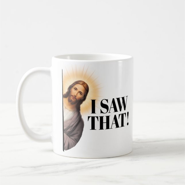 Taza De Café Cita Graciosa De Jesús - ¡Lo Vi! (Izquierda)