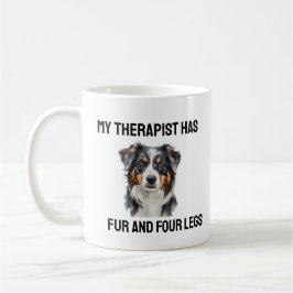 Taza De Café Cita graciosa de la Terapia de Perro de Australia