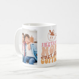 Taza De Café Cita graciosa de mamá instantánea con 2 fotos