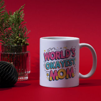 Taza De Café Cita graciosa de mamá - la madre más feliz del mun