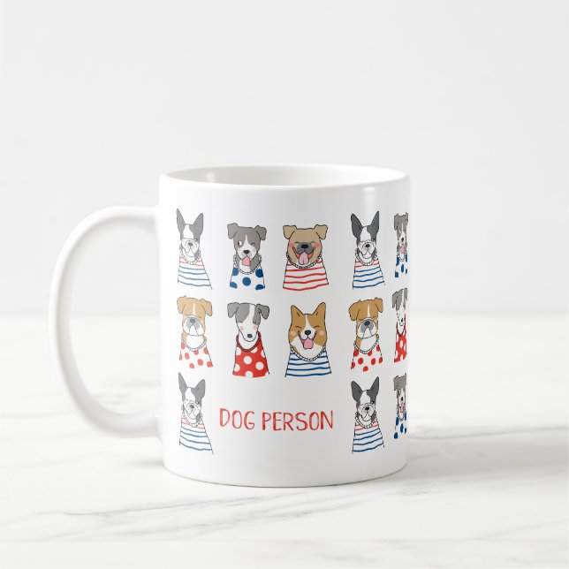 Taza De Café Cita graciosa de Perro (Izquierda)