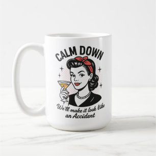 Taza De Café Cita graciosa de Retro Apacible