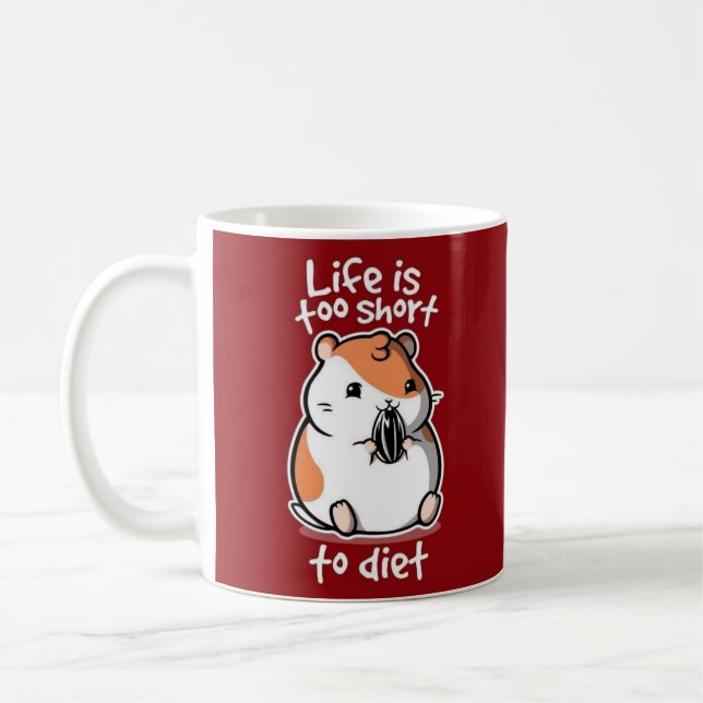 Taza De Café cita graciosa del personalizado blanco rojo lindo (Izquierda)