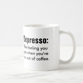 Taza De Café Cita graciosa: Depresso