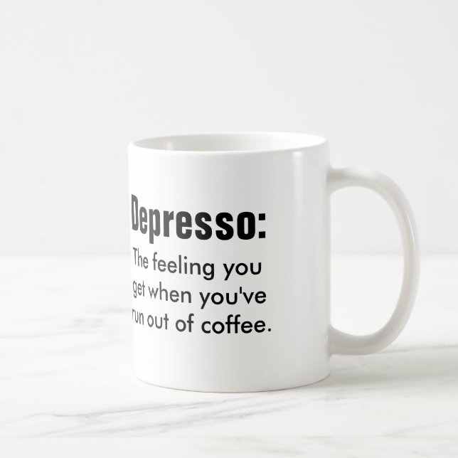 Taza De Café Cita graciosa: Depresso (Derecha)