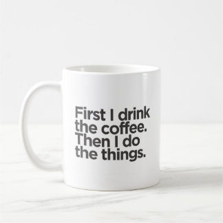 Taza De Café Cita graciosa Minimalista simple café Mug