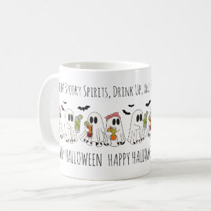 Taza De Café Cita graciosa retro murmuraba a fantasma feliz de