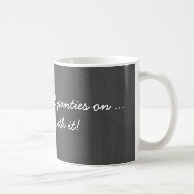 Taza De Café Cita humorística en pizarra (Derecha)