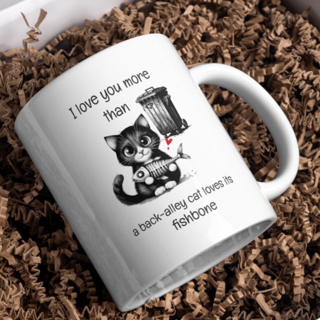 Taza De Café Cita humorística que engaña a gato gracioso regalo (Subido por el creador)