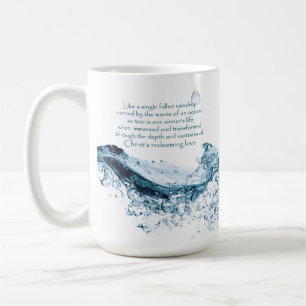 Taza De Café Cita Inspiradora de amor redimiente de Cristo