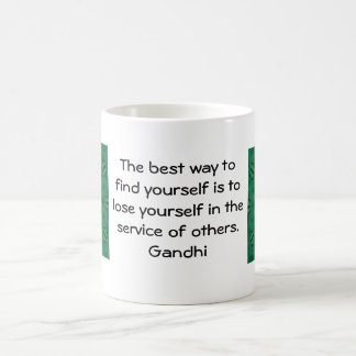 Taza De Café Cita Inspiradora de Gandhi sobre autoayuda
