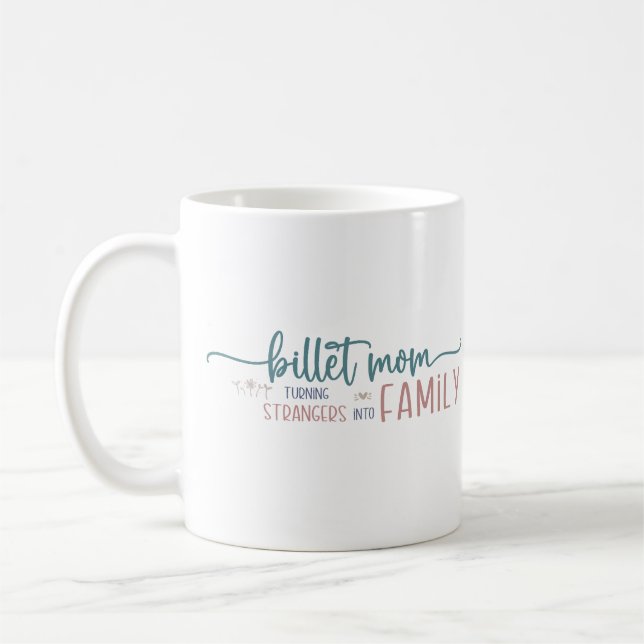 Taza De Café Cita Inspiradora de Ice Hockey Billet Mom (Izquierda)