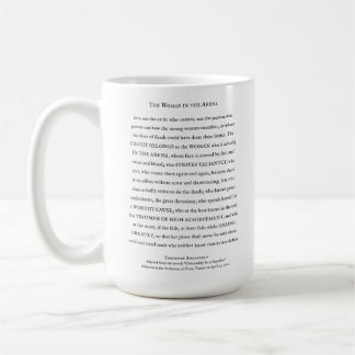Taza De Café Cita inspiradora de mujer en el Arena