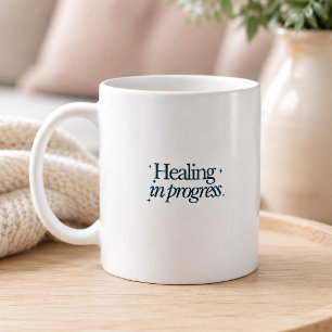 Taza De Café Cita Inspiradora de Sanación en Curso