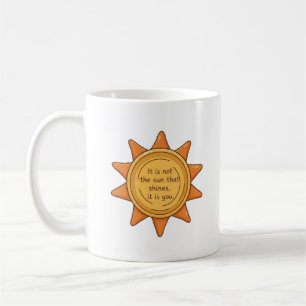 Taza De Café Cita inspiradora de sol
