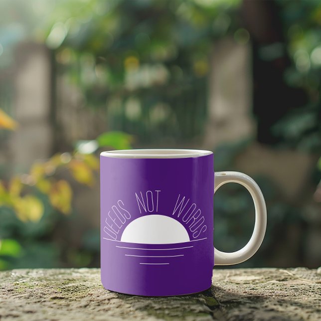 Taza De Café cita inspiradora de sol morado morado (Subido por el creador)