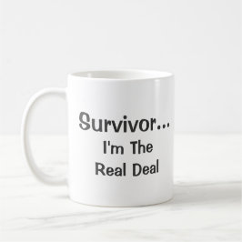Taza De Café Cita Inspiradora de Superviviente Real