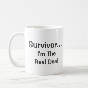 Taza De Café Cita Inspiradora de Superviviente Real