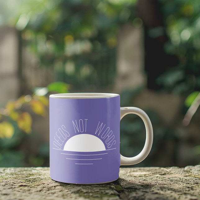 Taza De Café cita inspiradora del sol blanco de lavanda minimal (Subido por el creador)