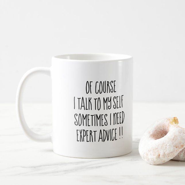 Taza De Café cita inspiradora divertida (Con donut)