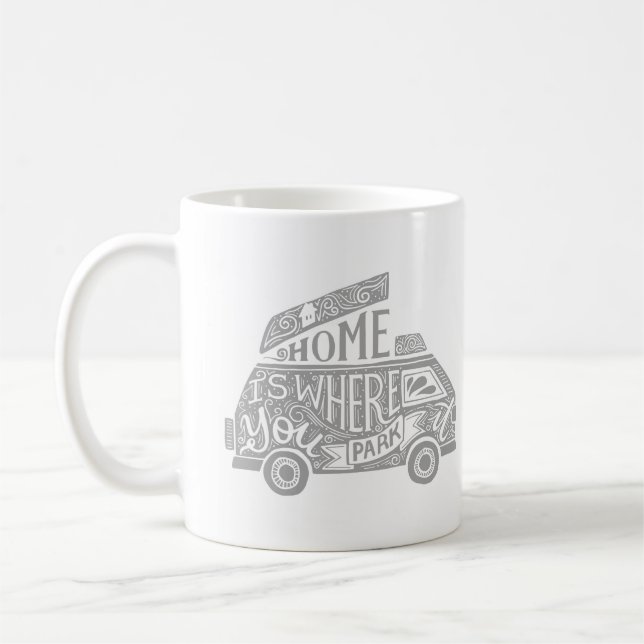 Taza De Café Cita Inspiradora divertida de Camping Van Life (Izquierda)
