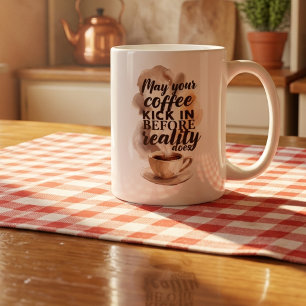 Taza De Café Cita Inspiradora Divertida para Amantes del Café d