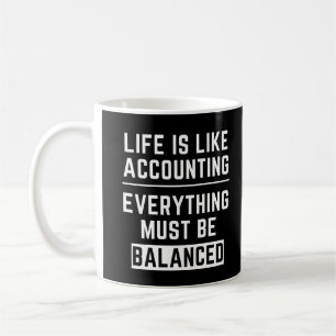 Taza De Café Cita inspiradora genial de contabilidad
