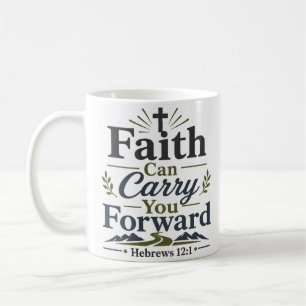 Taza De Café Cita Inspiradora La Fe Puede Llevarte Adelante