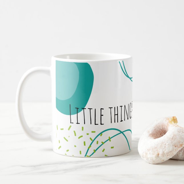 Taza De Café Cita Inspiradora moderna (Con donut)