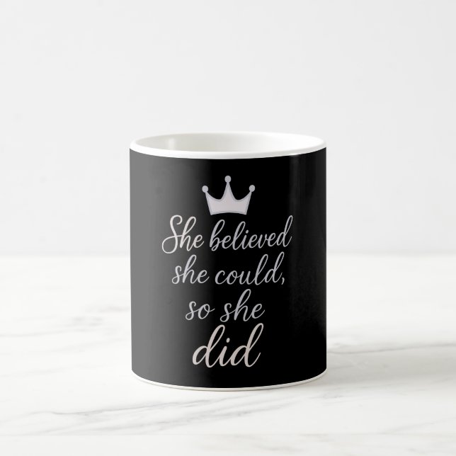 Taza De Café Cita inspiradora para mujeres (Centro)