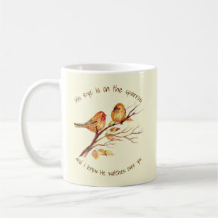 Taza De Café Cita inspiradora Su ojo está en el resplandor,