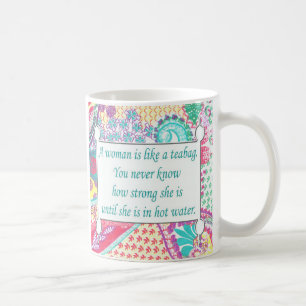 Taza De Café Cita inspiradora, una mujer es como un bollo de té