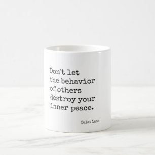 Taza De Café Cita interna de la paz de Dalai Lama