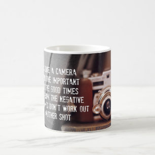 Taza De Café Cita: La vida es como una cámara