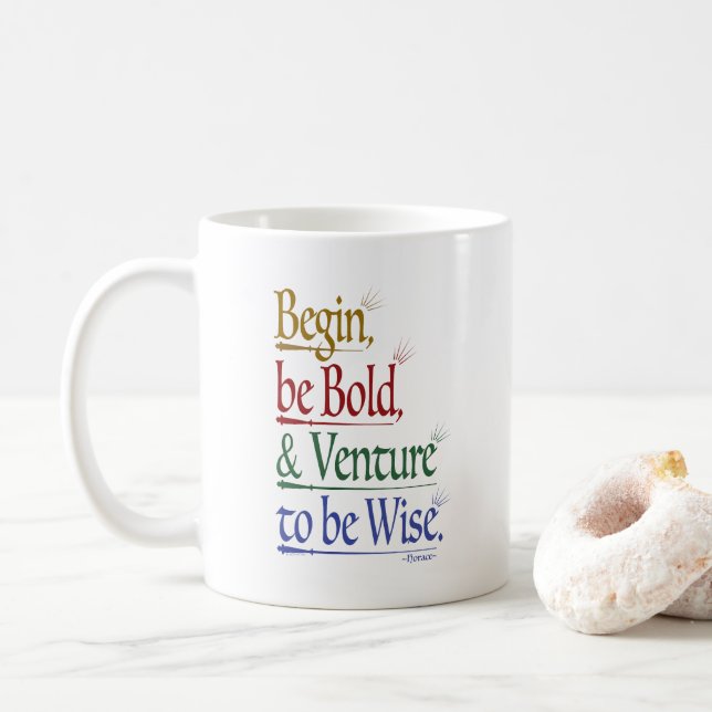 Taza De Café Cita mágica de caballo barro clásico (Con donut)