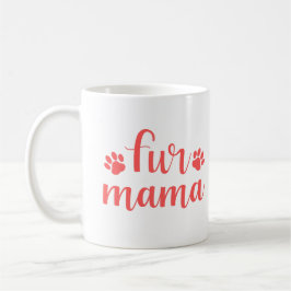 Taza De Café Cita mascota: Cuatro mamás - Diseño rosa