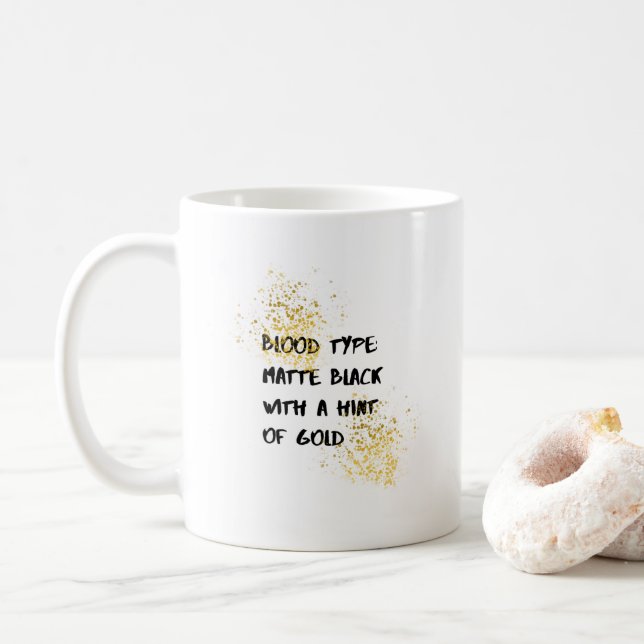 Taza De Café Cita motivacional Café Mug (Con donut)