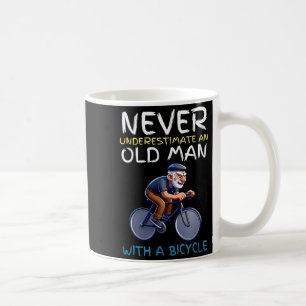 Taza De Café Cita Motivacional de Anciano en Bicicleta - Ciclis